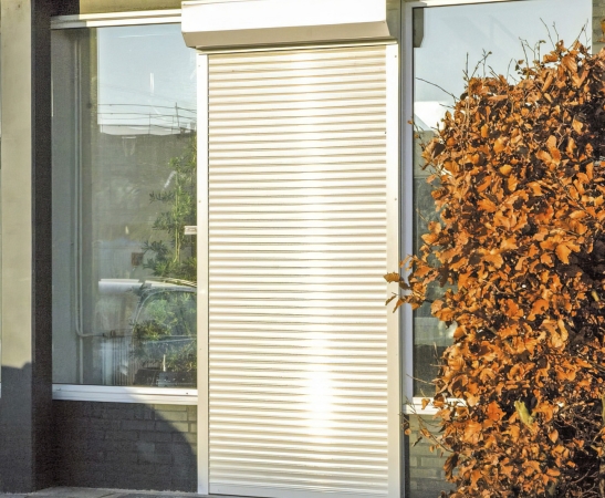 Рольставни на двери в Тбилисской