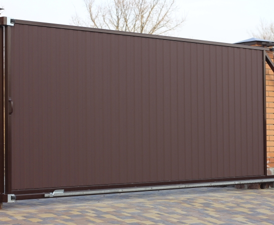 Откатные ворота в Тбилисской