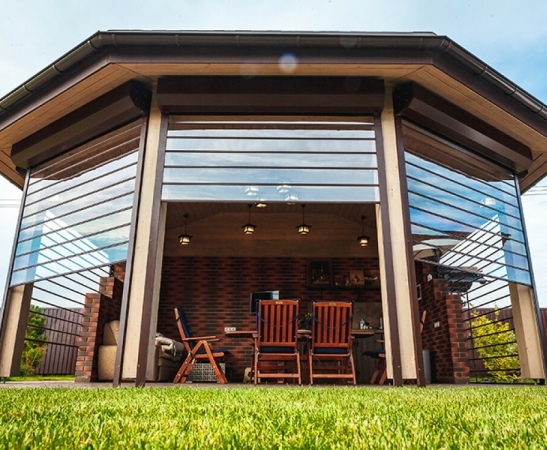 Прозрачные рольставни в Тбилисской