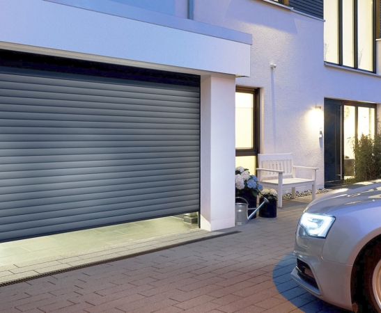 Ворота из роллетного профиля в Тбилисской